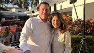 Howie and Theresa Danzik™ standing in a garden.